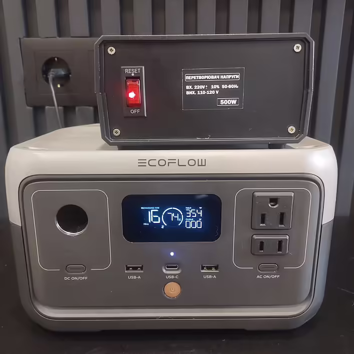 Як зарядити американський EcoFlow? Досвід Ecoflow River 2 (USA / Американська розетка 110V)