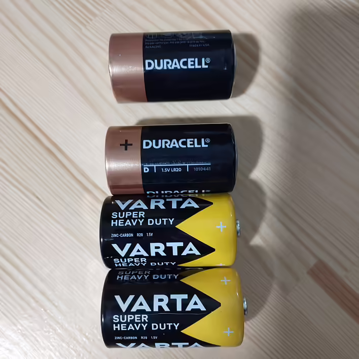 LR20 та R20 (Розмір D, 1.5V)
