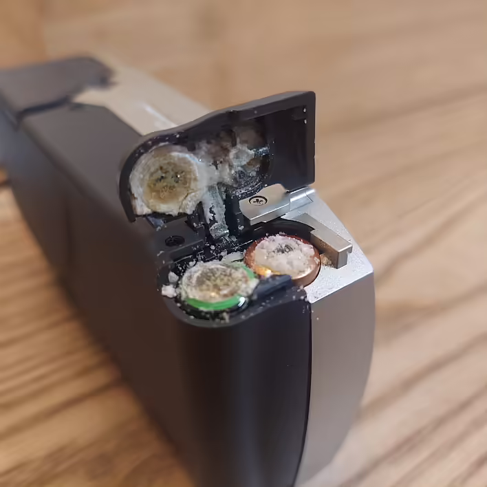 Потекли батарейки (Fujifilm Nexia 30 Auto)