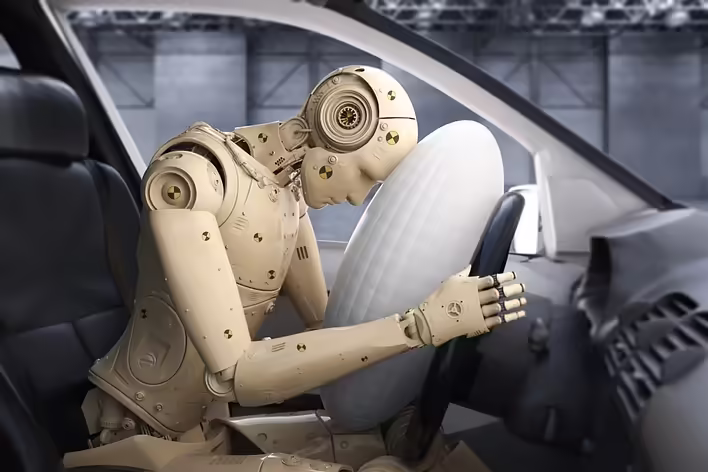 What are airbags in cars made of?