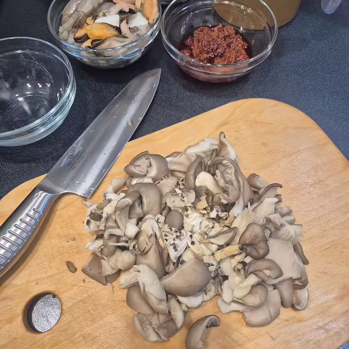 нарізка грибів