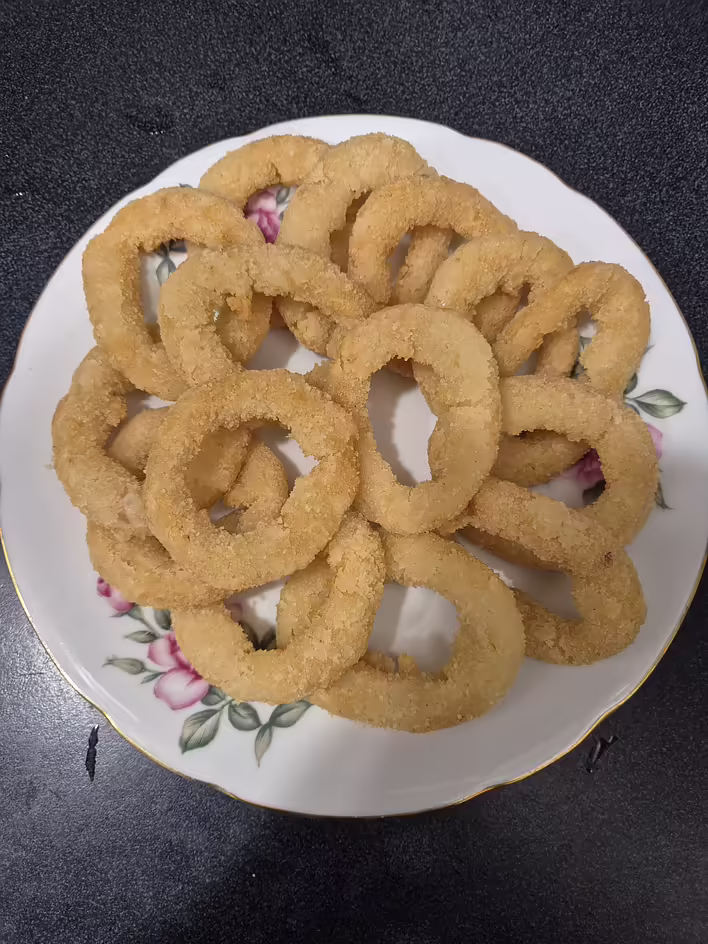 #Przygotowujemy_w_aerogrillu: krążki cebulowe