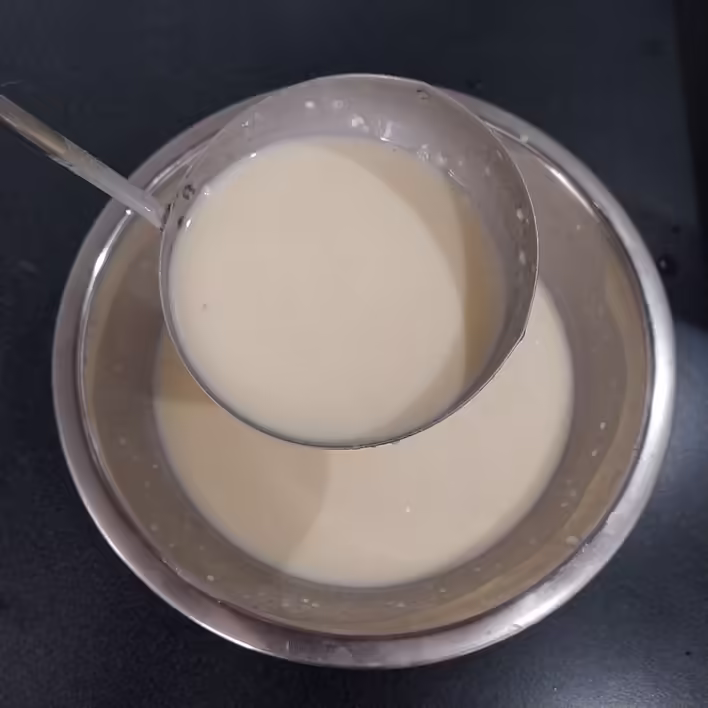 от стільки тіста наливаємо