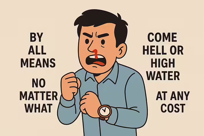 Jak powiedzieć po angielsku "krew z nosa"?