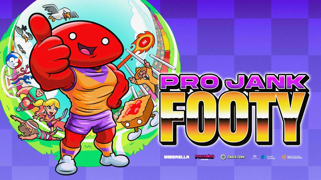 Pro Jank Footy will be released on PS5 on August 12 — an arcade version of Australian football with chaos and power-ups.