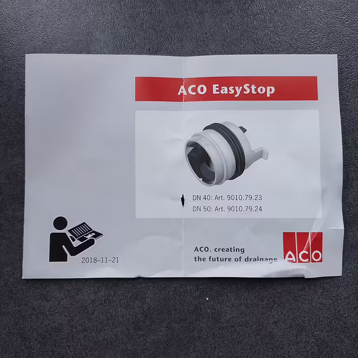 Aco EasyStop Інструкція Стор #1
