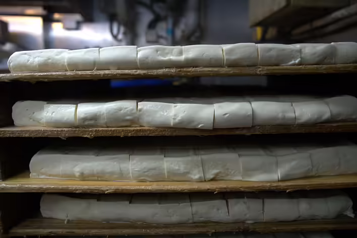 в процессі виготовлення тофу