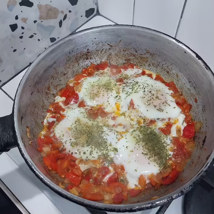 посипали кінзою ще на пательні