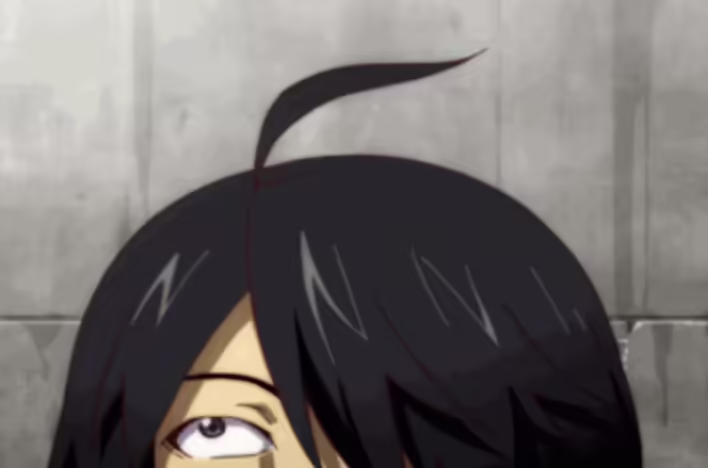 Приклад Ahoge / Ахоге (на зображенні Арарагі Койомі)