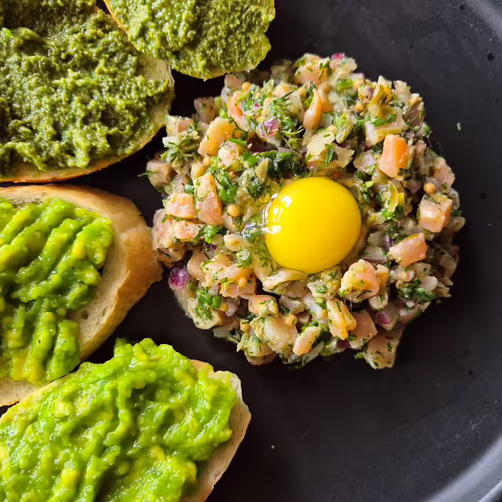 Lachs-Tartar: Schritt-für-Schritt-Rezept mit Fotos