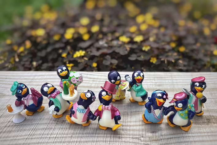 повна колекція Пінгвіни у ресторані