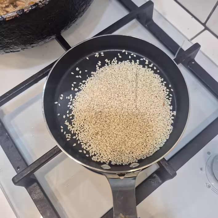 обсмажка кунжуту