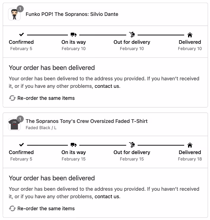Замовлення розбивається на окремі посилки