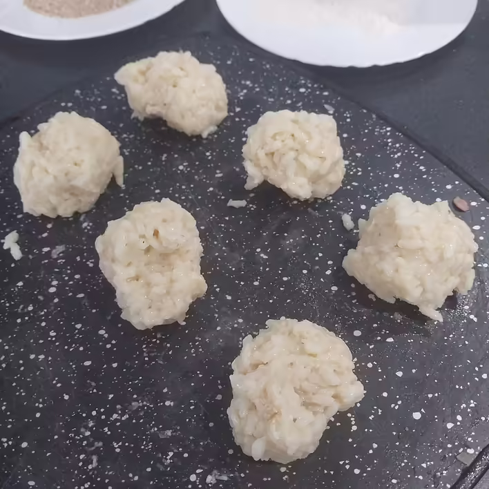 поділене на порції "вчорашнє" різотто